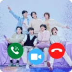 Logo of BTS Fake Video Call Prank Game android Application 