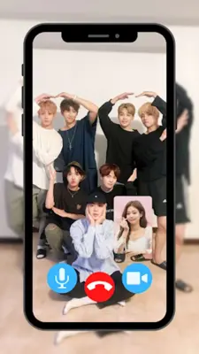 BTS Fake Video Call Prank Game android App screenshot 4