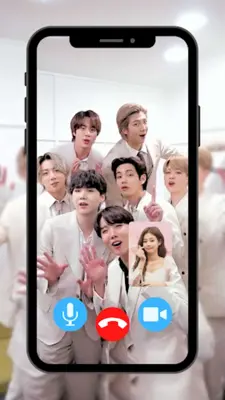 BTS Fake Video Call Prank Game android App screenshot 5